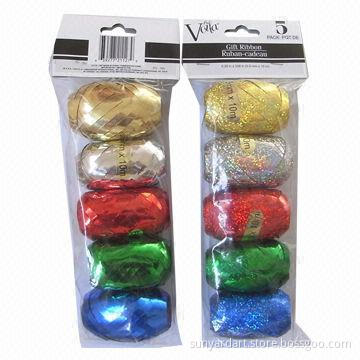 Viola Foil Gift Ribbon Eggs with Header Bag, Dollar Tree Trusted Ribbon Products